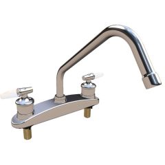 Mezcladora Clásica vertical para fregadero cromo 8"
