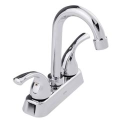 Mezcladora para Lavabo Tipo Bar 4" Cuello Alto Cromo Dica