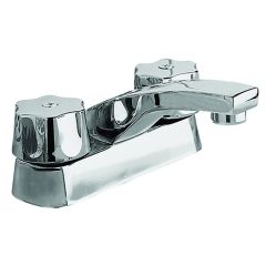 Mezcladora Clásica para lavabo cromo 4" vástago ascendente 46Q