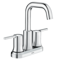 Mezcladora corta para Lavabo Moen Arlys Cromo