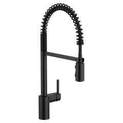 Monomando Extraíble Align Spring Acabado Negro Mate y Arco Alto para Cocina Moen