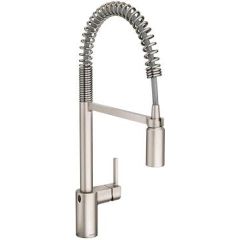 Monomando extraíble curva inoxidable para cocina con MotionSense Wave y Spot Resist