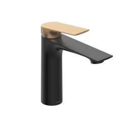 Diletta Mezcladora Monomando para Lavabo Negro Mate Oro Bronce Moen