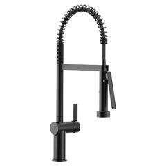 Monomando para Cocina con Rociador Extraíble Cia Acabado Negro Mate Moen