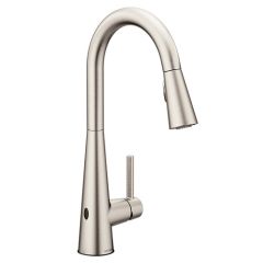 Monomando de cocina Sleek de Acero Inoxidable con MotionSense Wave y Spot Resist Moen