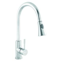 Monomando Inox retráctil para fregadero acero inoxidable