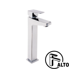 Monomando Squadra para lavabo cromo — alto