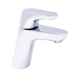 Monomando Hatia corto para lavabo cromo