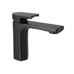 Monomando Corto para Lavabo Jym Brushed Metal Black