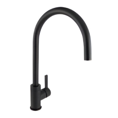 Monomando para cocina sencillo negro mate