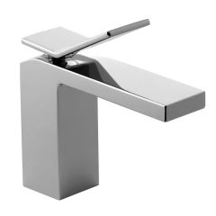 Monomando Quadro corto para lavabo cromo