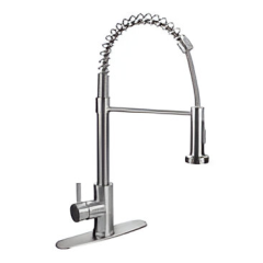 Monomando llave individual solvex de acero inoxidable con cuello cisne para fregadero
