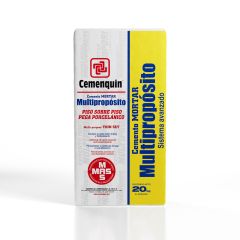 Adhesivo Cemento Mortar Multipropósito Gris 20 kg Cemenquin