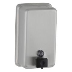 Dispensador Manual de Jabón Líquido 1.2 L Acabado Acero Inoxidable Satinado Bobrick