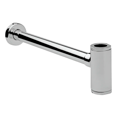 Céspol Largo para Lavabo con Rejilla sin Contra 40 cm Satín Helvex