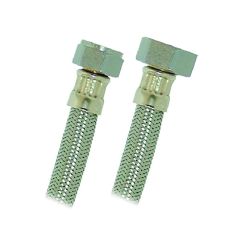 Manguera flexible para boiler acero inoxidable 1/2" x 1/2" flujos normal