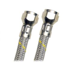 Manguera flexible para gas acero inoxidable 3/8" x 3/8" — 2.5 m
