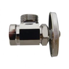 Llave de Control para Agua Cromo Angular