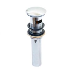 Contra Tapón Push para Lavabo Cromo