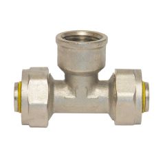Tee PE-AL-PE hembra 3/8" x 3/8" x 1/2" FNPT