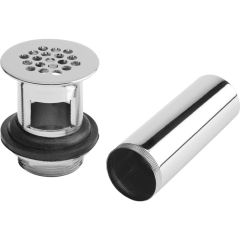 Contra con Rejilla para Lavabo Cromo con Rebosadero