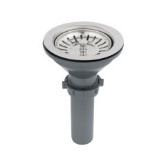 Contracanasta de ABS Gris con Canastilla de Acero Inoxidable Urrea