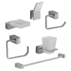 Juego de accesorios Quadro cromo