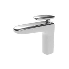 Monomando Land para lavabo con contra de push cromo