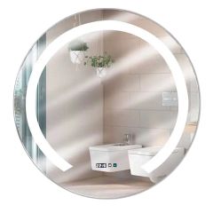 Espejo de Baño LED Touch Bluetooth Antivaho 70 x 70 cm Allapsa