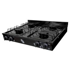 Parrilla de gas con 4 quemadores iusa color negro