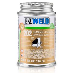 Cemento transparente para pvc c-40 modelo 202 de 120 ml