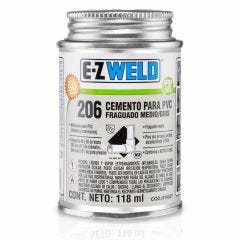 Cemento gris para PVC c-80 modelo 206 de 120 ml