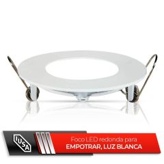 Luminaria LED redonda fija, 1440 lm, luz blanca, IUSA