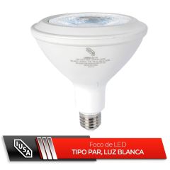 Foco LED par luz blanca 9W IUSA base estándar