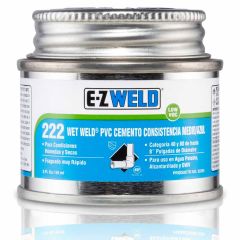 Cemento azul para PVC C-40 y C-80 modelo 222 de 60 ml