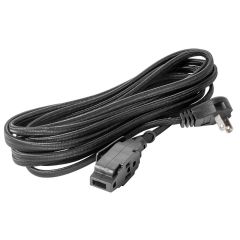 Extensión Eléctrica Trenzada IUSA, 16 AWG, 2 m Negro