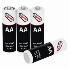 Pilas alcalinas aa iusa 4 piezas