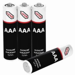 Pilas alcalinas aaa iusa 4 piezas