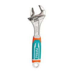Llave ajustable (perico) 10” industrial Cr-V, TOTAL