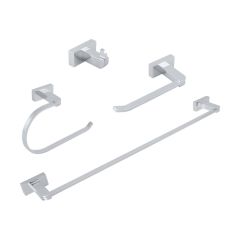 Juego Acces para Baño Moderno 4Pzas Cromo URREA