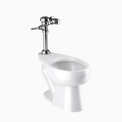Kit Taza ADA con Fluxómetro Royal 111 WETS-2020.1001 4.8 L Cromo Sloan