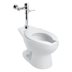 Kit Taza Nao con Fluxómetro de Manija 110-38-3.5 y Asiento AF-1 3.5 L Helvex