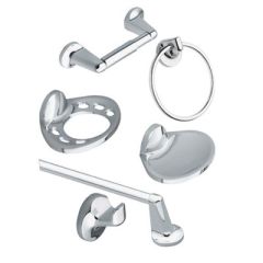 Juego de accesorios Aspen para baño cromo