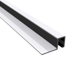 Listelo aluminio plata 10 x 12 mm
