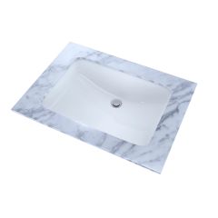 Lavabo Bajo Cubierta Rectangular LT540G 59 x 41.5 cm CEFIONTECT Blanco Algodón TOTO