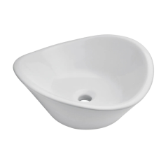 Lavabo Cassini de Sobreponer Blanco sin Rebosadero