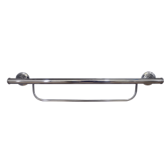 Barra de seguridad con toallero de barra cromo 24"
