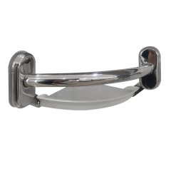 Barra de seguridad con estante cromo 9"