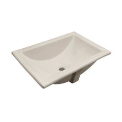 Lavabo Marcus Sobrecubierta Marfil con Rebosadero