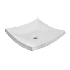 Lavabo Trazzo de Sobreponer Blanco sin Rebosadero
